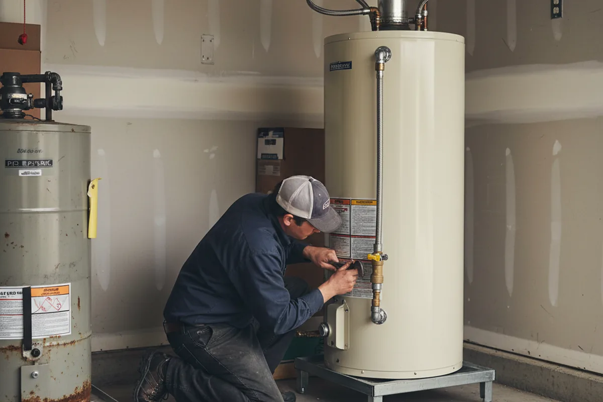 Water heater and shutoff valve replacement in Clark Fork